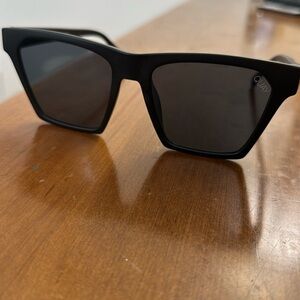 Quay Alright Black Sunglasses